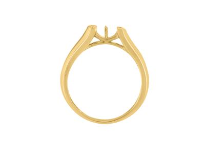 Anello Per Perla Da 8 A 9 Mm, Oro Giallo 18 Carati. Rif. Bg167 - Immagine Standard - 1