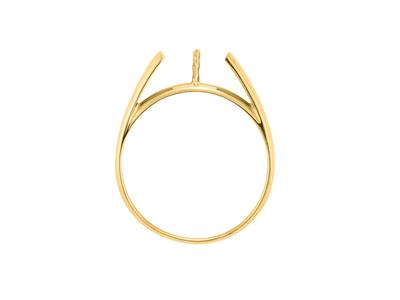 Anello Per Perla Da 5 A 7 Mm, Oro Giallo 18 Carati. Rif. Solo S