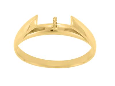 Anello Per Perla Da 5 A 7 Mm, Oro Giallo 18 Carati. Rif. Solo S - Immagine Standard - 2