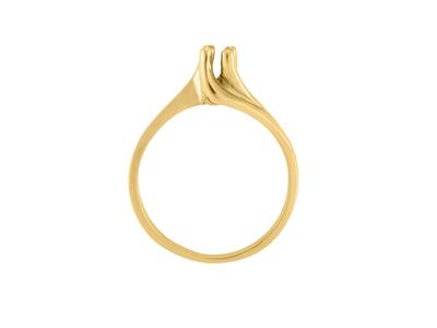 Solitario Tourbillon 4 Griffe Per Pietra Da 3 Mm, Oro Giallo 18 Carati. Rif.tr4 - Immagine Standard - 1