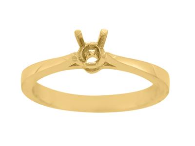 Solitario 4 Griffe Per Pietra Da 4 Mm, Oro Giallo 18 Carati. Rif. Ar50/60 - Immagine Standard - 2