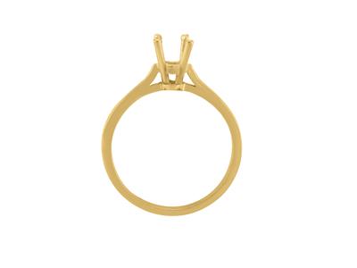 Solitario 4 Griffe Per Pietra Da 4,5 Mm, Oro Giallo 18k. Rif. Ar7090