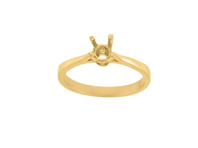 Solitario 4 Griffe Per Pietra Da 4,5 Mm, Oro Giallo 18k. Rif. Ar70/90 - Immagine Standard - 2