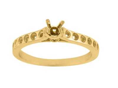 Solitario 4 Griffe Per Pietra Centrale 4,40 Mm, Oro Giallo 18 Carati. Rif. Ga30/35 - Immagine Standard - 2