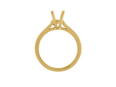 Solitario 4 Griffe Per Pietra Centrale 6,8 Mm, Oro Giallo 18 Carati. Rif. Ga10/120 - Immagine Standard - 1