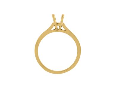 Solitario 4 Griffe Per Pietra Centrale 5,6 Mm, Oro Giallo 18 Carati. Rif. Ga50/60 - Immagine Standard - 1