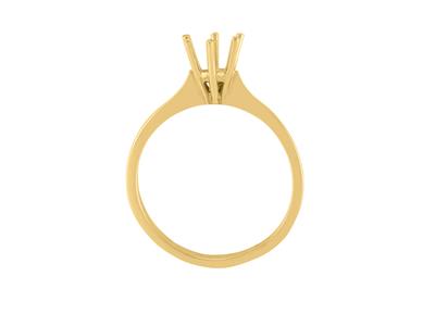 Solitario 6 Griffe Per Pietra Da 5 Mm, Oro Giallo 18 Carati. Rif. Ro 50/60 - Immagine Standard - 1