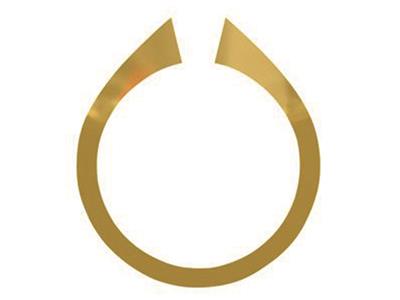 Corpo Anello Aperto, Oro Giallo 18 Kt, Misura 52/53. Rif. S221 Giallo Da 18 Kt - Immagine Standard - 1