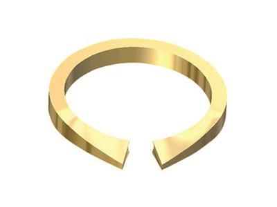Corpo Anello Aperto, Oro Giallo 18 Kt, Misura 52/53. Rif. S221 Giallo Da 18 Kt - Immagine Standard - 2