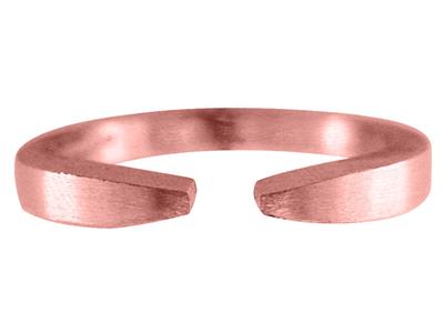 Corpo Anello Aperto Piatto, Oro Rosa 18 Carati 4n, Dito 50 Ref. S61 - Immagine Standard - 2