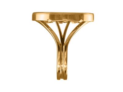 Anello Portamonete Da 20 Franchi, Incastonatura Invisibile, Oro Rosa 18 Kt 4n - Immagine Standard - 2
