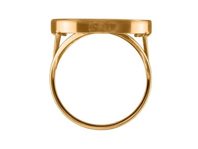 Anello Portamonete Da 20 Franchi, Incastonatura Invisibile, Oro Rosa 18 Kt 4n - Immagine Standard - 4