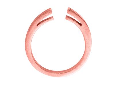 Corpo Dell'anello Con Fasce Con Motivo A Palmetta, Oro Rosso 5n 18 Kt,ref. S66 - Immagine Standard - 1