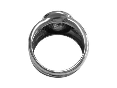 Anello Per Perle Da 8 A 10 Mm, Argento 925 Rodiato. Rif. Bg100 - Immagine Standard - 2