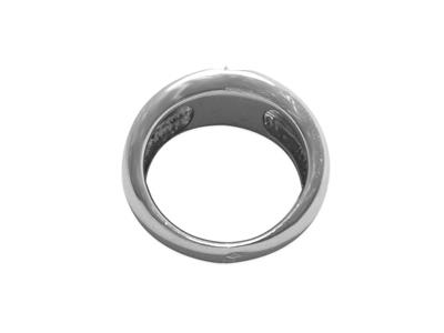 Anello Con Perline Da 10 Mm, Argento 925 Rodiato. Numero Articolo Bg113 - Immagine Standard - 2