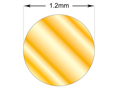 Filo Tondo In Oro Giallo 18k 3n,ricottura, 1,20 MM - Immagine Standard - 2