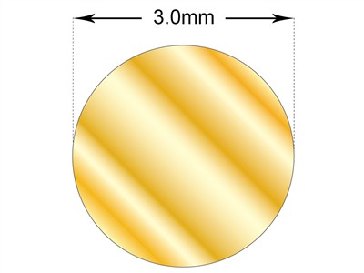 Filo Rotondo Ricotto In Oro Giallo18k 3n, 3,00 MM - Immagine Standard - 3
