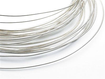 Filo Tondo Oro Bianco 18k Bnricotto, 0,80 MM