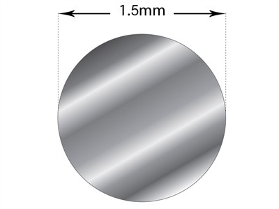 Filo Tondo Argento 930 Ricotto, 1,50 MM - Immagine Standard - 2