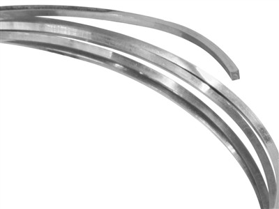 Filo Quadrato In Oro Bianco 18k Pd 12 Ricotto, 3,00 MM