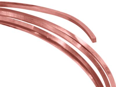 Filo Quadrato In Oro Rosa 18 Carati Ricotto, 4,00 Mm, - Immagine Standard - 1