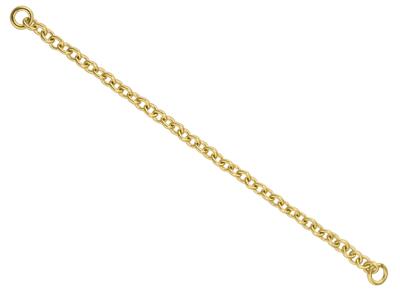 Catena Di Sicurezza Per Braccialetti, 1218, Oro Giallo Da 9 Kt