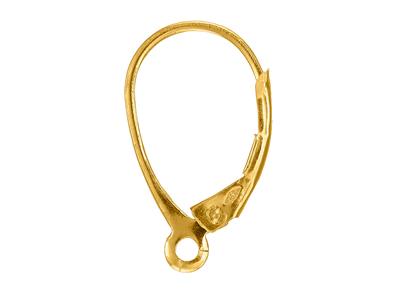 Sistema Orecchini Dormeuse Con Anello 16,90 X 9,80 Mm, Oro Giallo 9k, Singolarmente