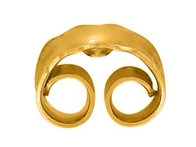 Chiusura A Farfalla Belga Smerlata,oro Giallo 9k. Rif. 07406 Ter, Cop Pia