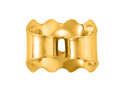 Chiusura A Farfalla Belga Smerlata,oro Giallo 9k. Rif. 07406 Ter, Cop Pia - Immagine Standard - 2