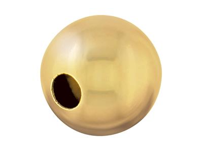 Perline Semplici Tonde A 1 Foro, 10 Mm, Oro Giallo Da 9 Kt