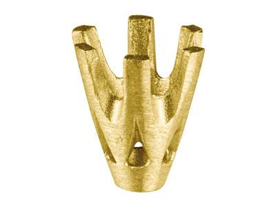 Castone A 6 Griffe Per Pietra Rotonda Da 4 Mm, Oro Giallo 18 Carati. Rif. 2020 - Immagine Standard - 1