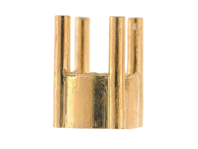 Castone A 4 Griffe Per Pietra Rotonda 3 Mm, Oro Giallo 18 Carati. Rif.02065 - Immagine Standard - 2