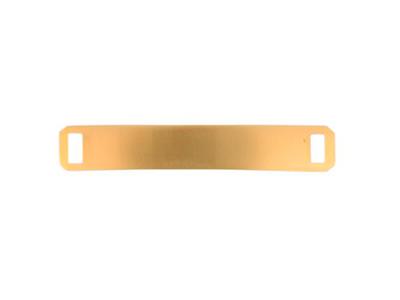 Plaque Identite Or Jaune 18k Rectangle 3,60 X 0,80cm Ep 0,60mm - Immagine Standard - 1