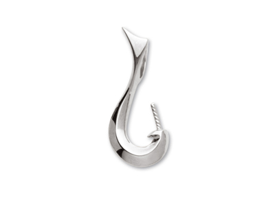Ciondolo A Gancio Per Perla Da 5 A 7 Mm, Oro Bianco 18 Carati. Rif. Pe122