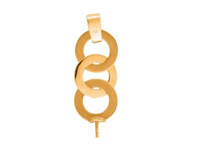 Ciondolo Per Perla Da 8 A 9 Mm, Orogiallo 18 Carati. Rif. Pe104 - Immagine Standard - 2