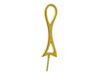 Ciondolo Per Perla Da 8 A 10 Mm, Oro Giallo 18 Carati. Rif. Pe212 - Immagine Standard - 1