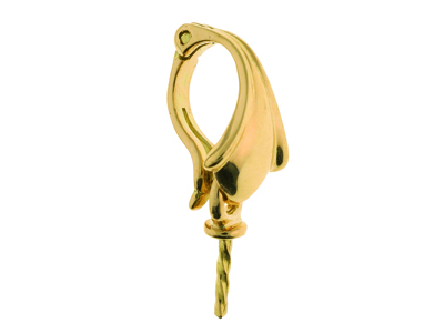 Clip Per Ciondolo Per Perla Da 5 A 9 Mm, Oro Giallo 18 Carati. Rif. Pec014