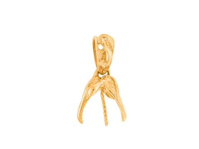 Pendente A Clip Per Perla Da 9 A 10mm, Oro Giallo 18 Carati. Rif. Pec 049 - Immagine Standard - 2