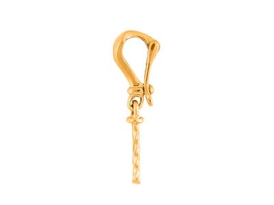 Fermaglio Per Perle Da 6 A 12 Mm, Oro Giallo 18 Carati. Rif. Pec052 - Immagine Standard - 2