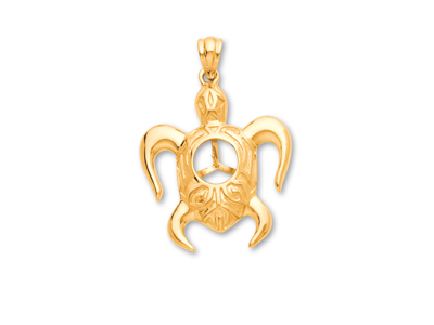 Ciondolo Tartaruga Per Perla Da 8 A10 Mm, Oro Giallo 18 Carati. Rif. Pe102