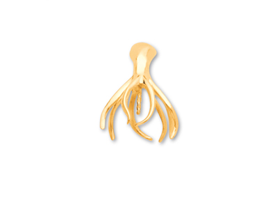Ciondolo A Forma Di Polipo Per Perle Da 8 A 10 Mm, Oro Giallo 18 Carati Rif. Pe82 - Immagine Standard - 1
