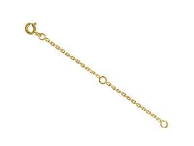 Catena Estensibile, Forzatina Maglia A Diamante 1,47 Mm, 7 Cm, 18kt Oro Giallo - Immagine Standard - 1