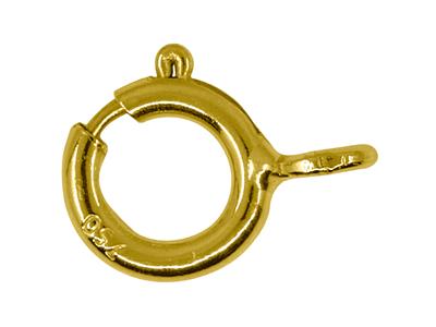 Anello A Molla Standard 4,50 Mm, Oro Giallo 18 Carati.