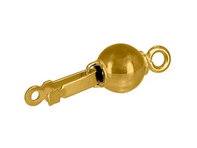 Chiusura Prigioniero, Sfera Liscia 6 Mm, 18kt Oro Giallo - Immagine Standard - 3