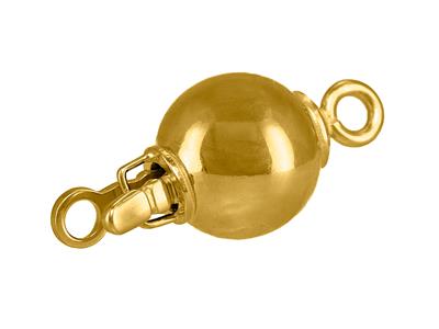Chiusura Prigioniero, Sfera Liscia 8 Mm, 18kt Oro Giallo - Immagine Standard - 2