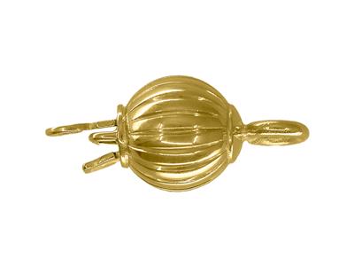 Chiusura A Moschettone, Pallina Di 6 Mm, Oro Giallo 18 Ct.