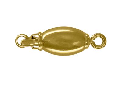 Chiusura Captive, Oliva Liscia 8x5 Mm, 18kt Oro Giallo - Immagine Standard - 1