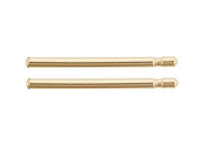 Asta Singola Per Farfallina 0,7 X 13 Mm, Oro Giallo 18 Carati. Rif. 07402-bis, Il Paio - Immagine Standard - 2