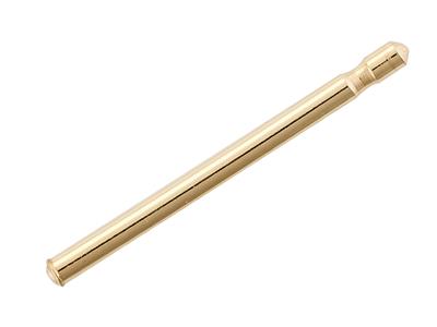 Asta Singola Per Farfallina 0,7 X 13 Mm, Oro Giallo 18 Carati. Rif. 07402-bis, Il Paio - Immagine Standard - 3