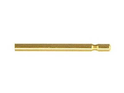 Asta Singola Per Farfallina 0,8 X 11,10 Mm, Oro Giallo 18 Carati. Rif.07400-8, Ciascuno